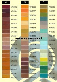Hilo de coser en cono TIAN TAN grosores: 120-80-50-30 Carta de colores N: 2/3
